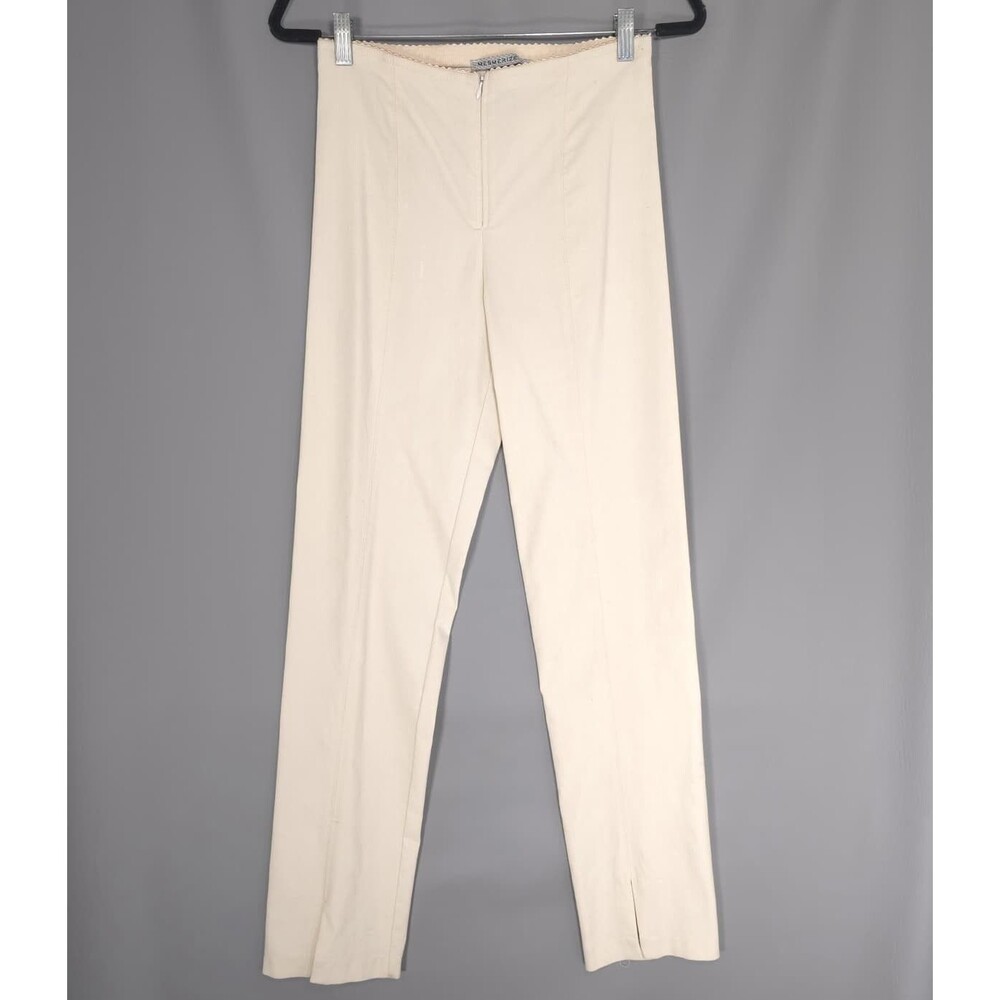 MESMERIZE Ivory Dress Pants Women’s 8 USA MADE Straight Leg 4 Way Stretch MARIEL
